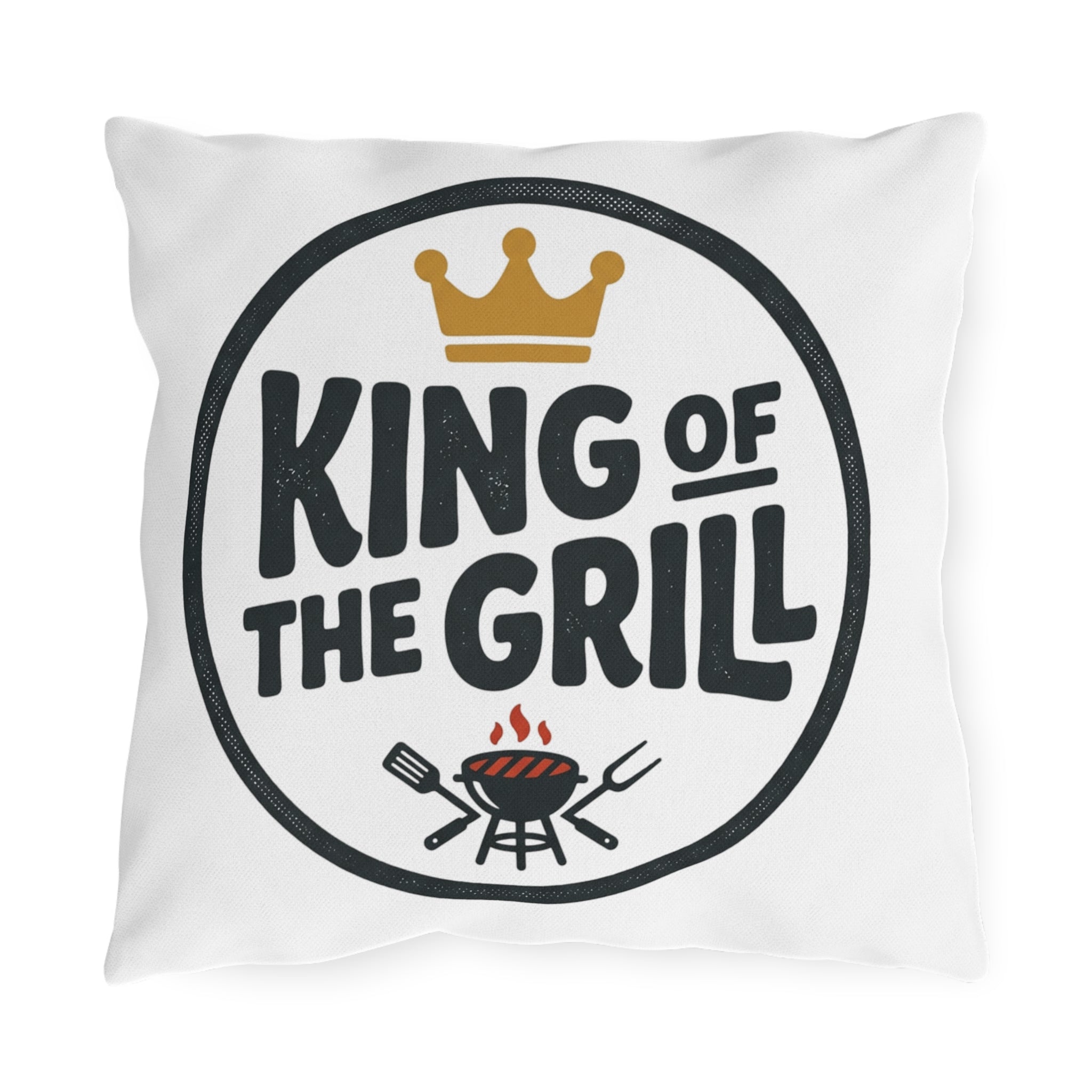 King of the Grill Outdoor Pillow
