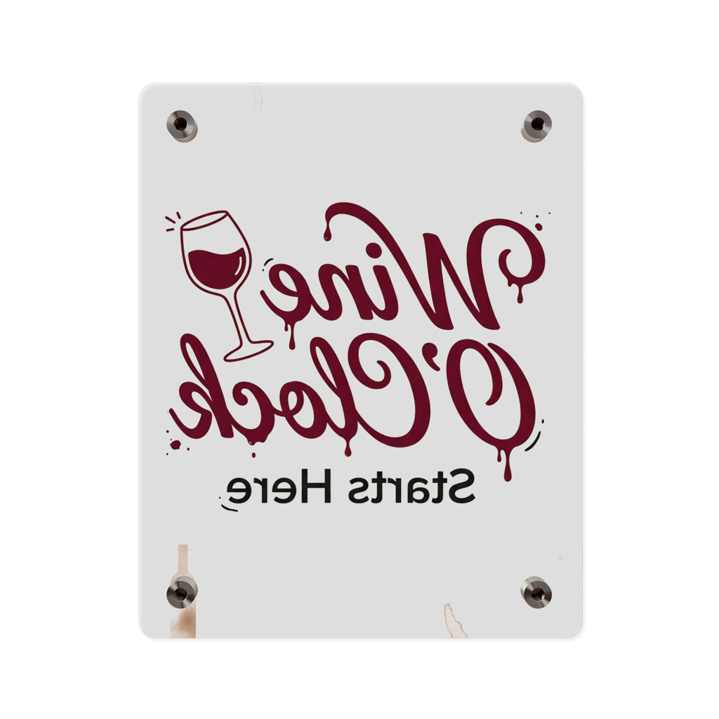 WineOClock Acrylic Sign