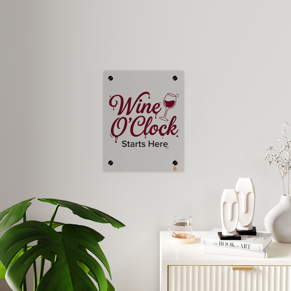 WineOClock Acrylic Sign