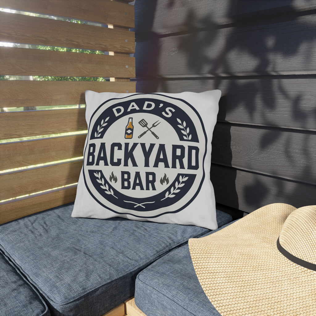 Dad's Backyard Bar Outdoor Pillow