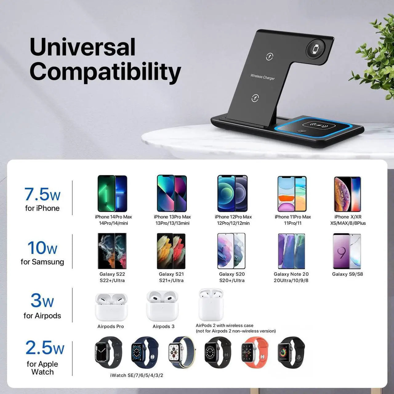 Fold & Charge 3-in-1 Station