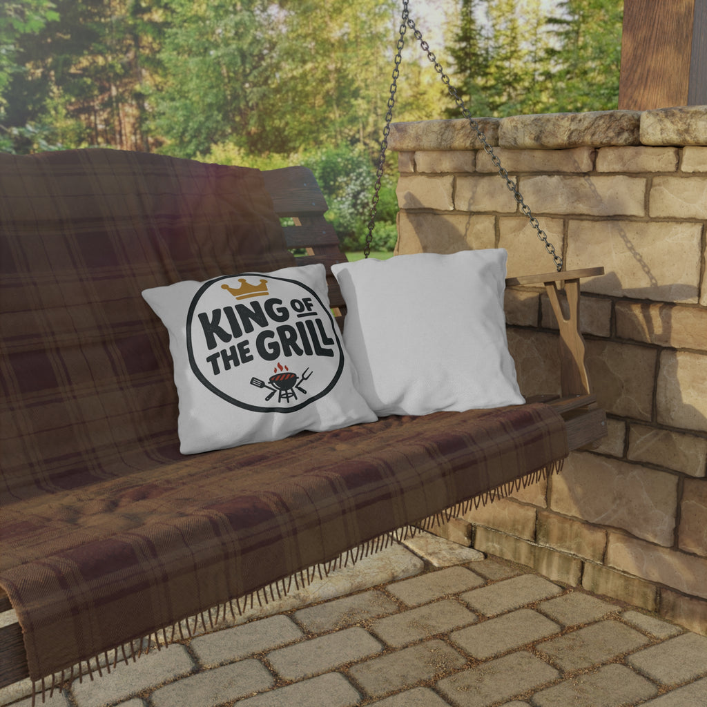 King of the Grill Outdoor Pillow