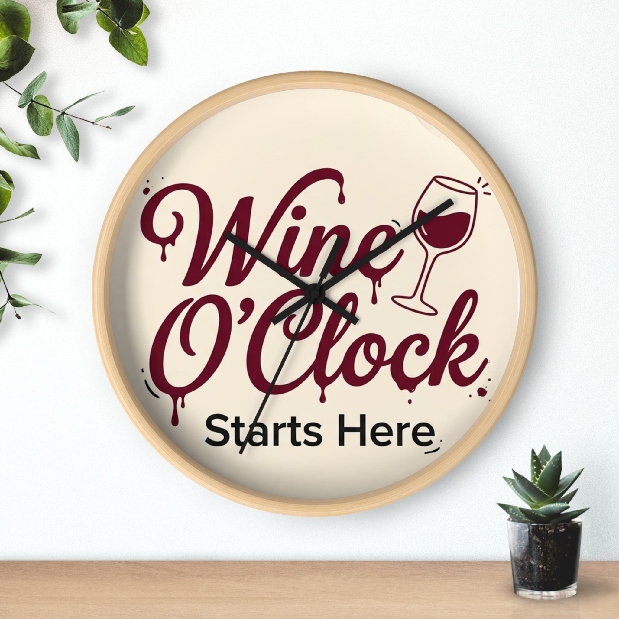 WineOClock Wall Clock