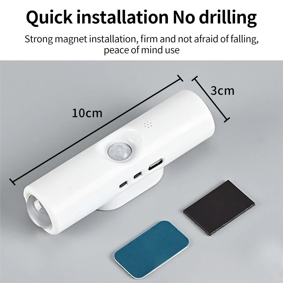 Aura Glow Motion Sensor Light, Rechargeable Magnetic LED for Cabinets, Stairs & Hallways