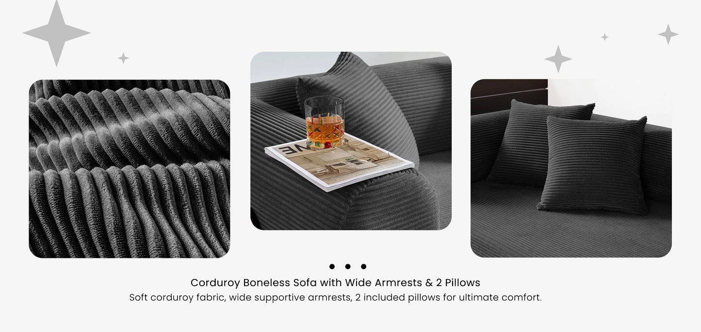 CozyFlex Boneless Couch