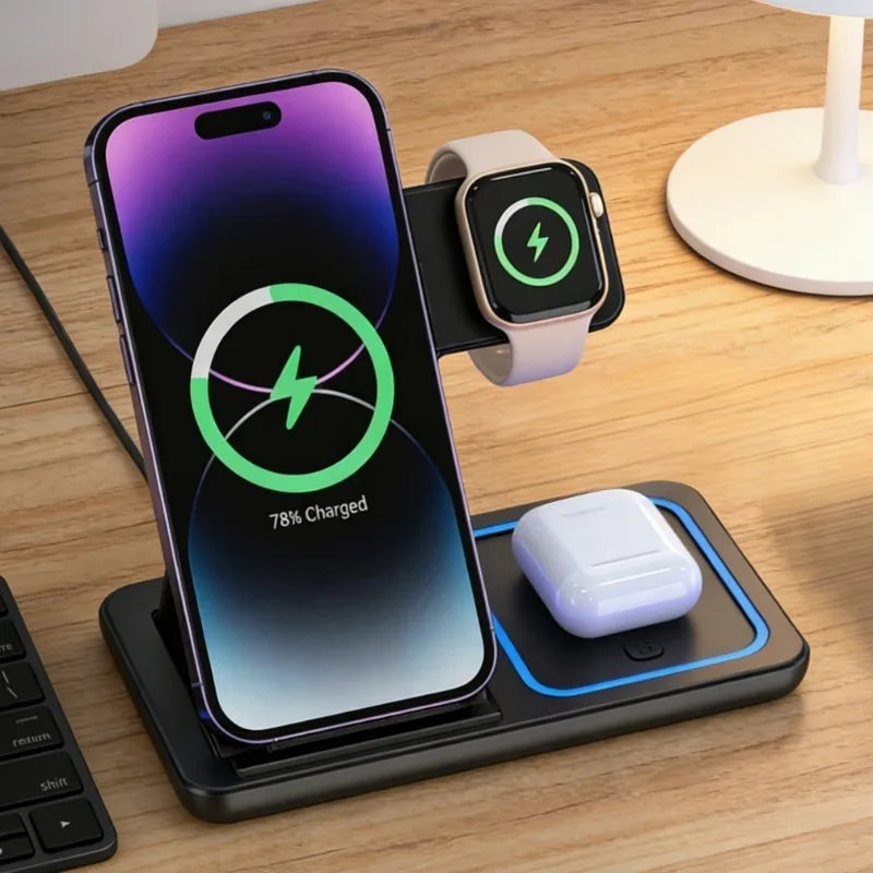 Fold & Charge 3-in-1 Station