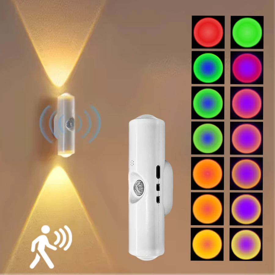 Aura Glow Motion Sensor Light, Rechargeable Magnetic LED for Cabinets, Stairs & Hallways