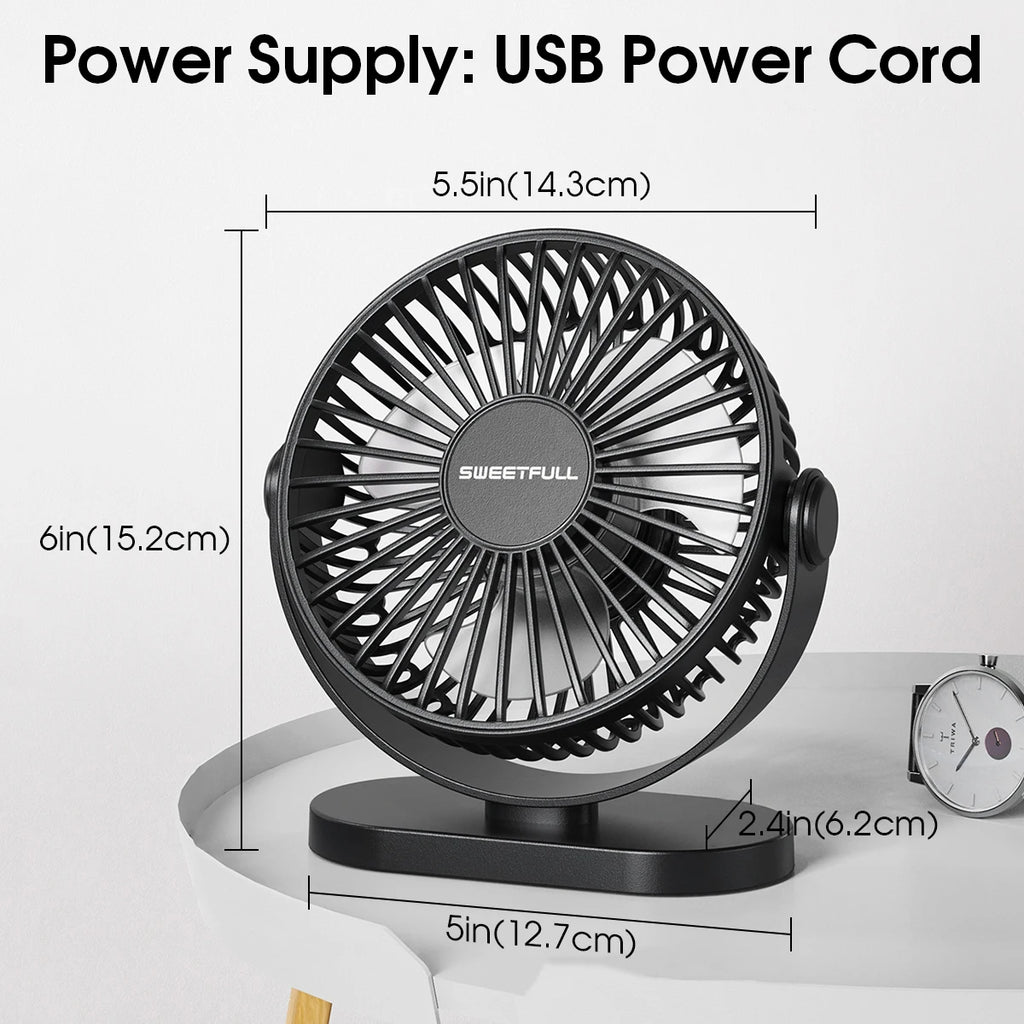 Sweetfull BreezeFlow Whisper Desk Cooler