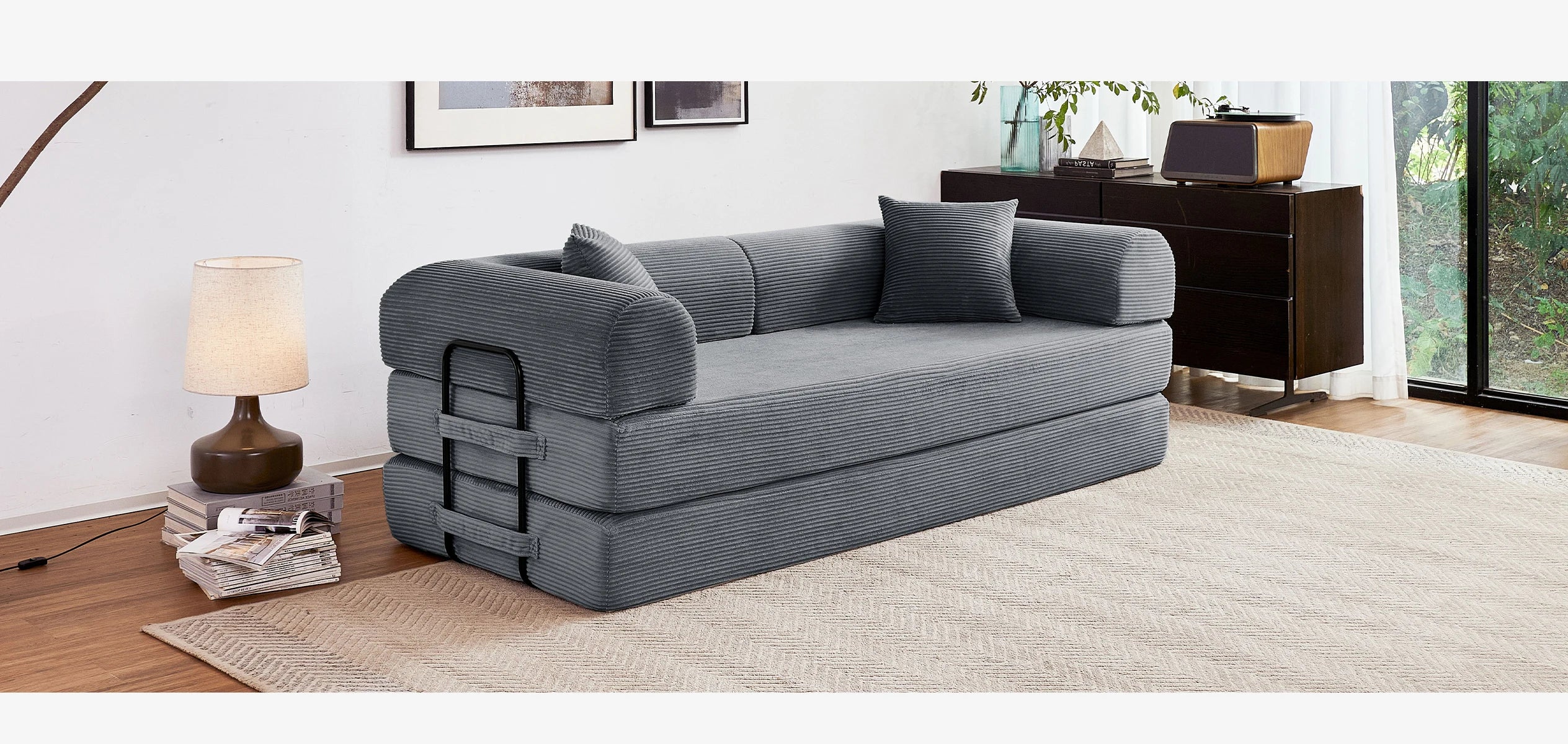 CozyFlex Boneless Couch - Smiling Homes