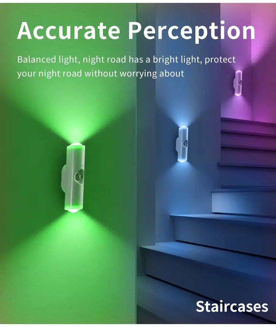 Aura Glow Motion Sensor Light, Rechargeable Magnetic LED for Cabinets, Stairs & Hallways