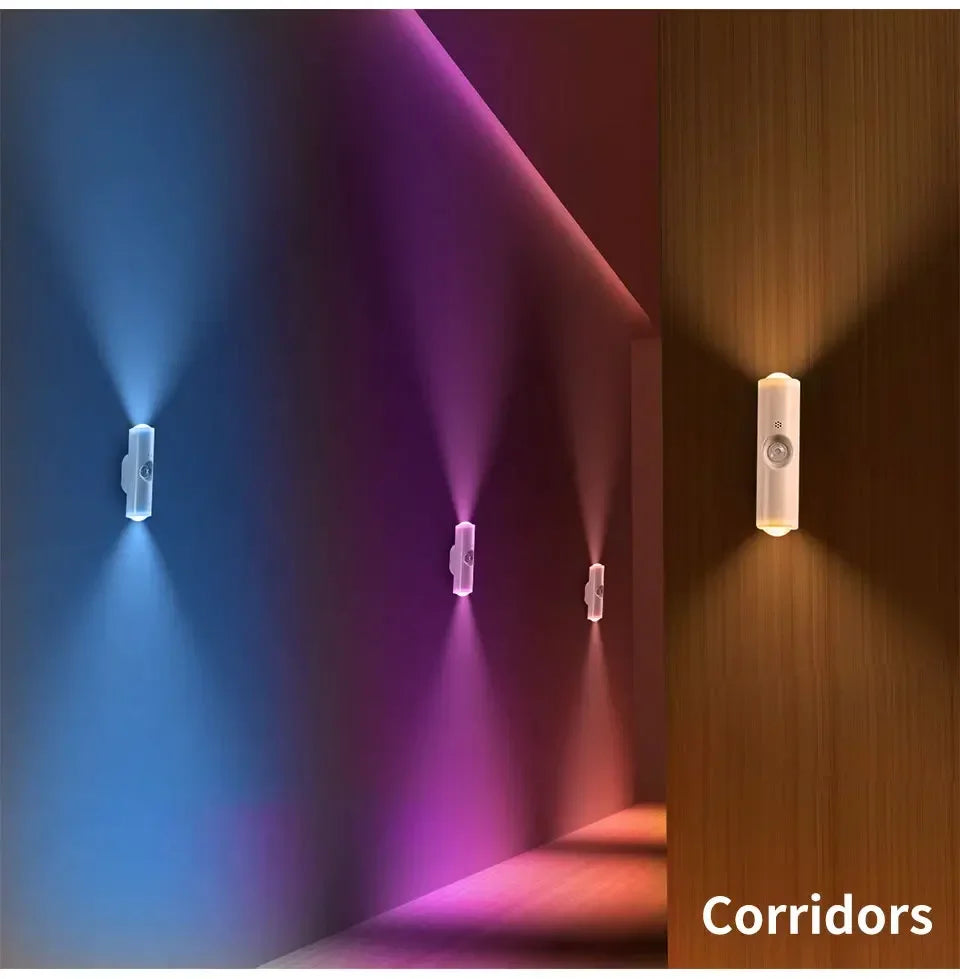 Aura Glow Motion Sensor Light, Rechargeable Magnetic LED for Cabinets, Stairs & Hallways