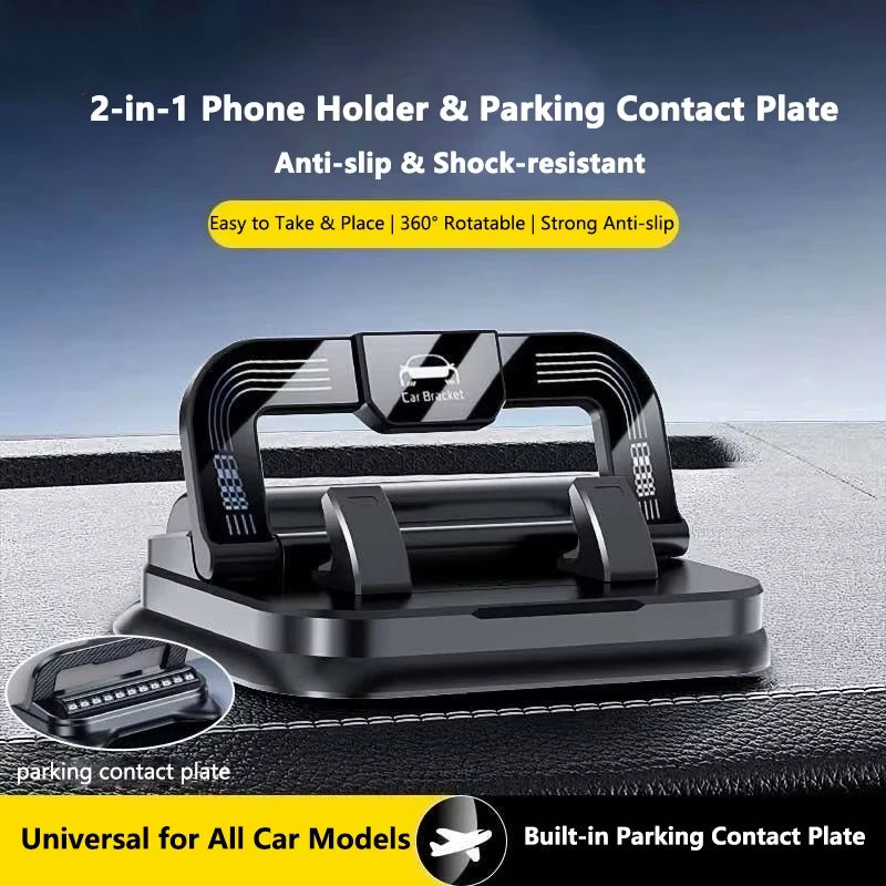 AeroMount 360° Rotatable Car Phone Holder – Universal Dashboard