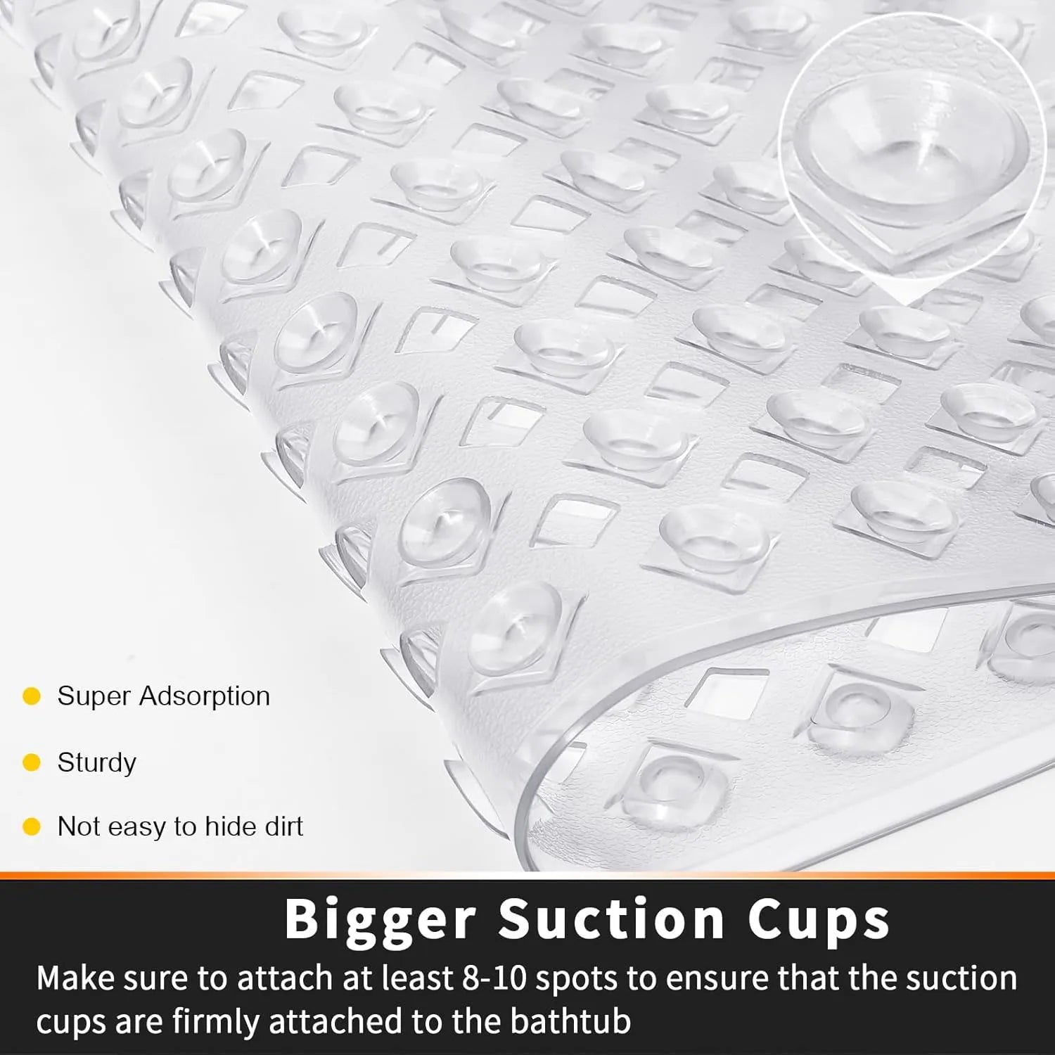 Non-Slip Shower Bath Mat Square
