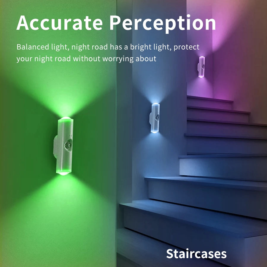 Aura Glow Motion Sensor Light, Rechargeable Magnetic LED for Cabinets, Stairs & Hallways