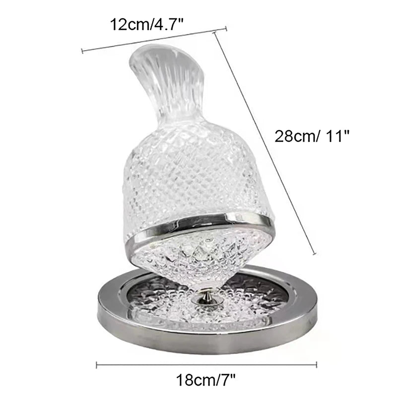 Aura Swirl n' Pour 360° Rotating Wine Decanter, 1500ml Glass Aerator