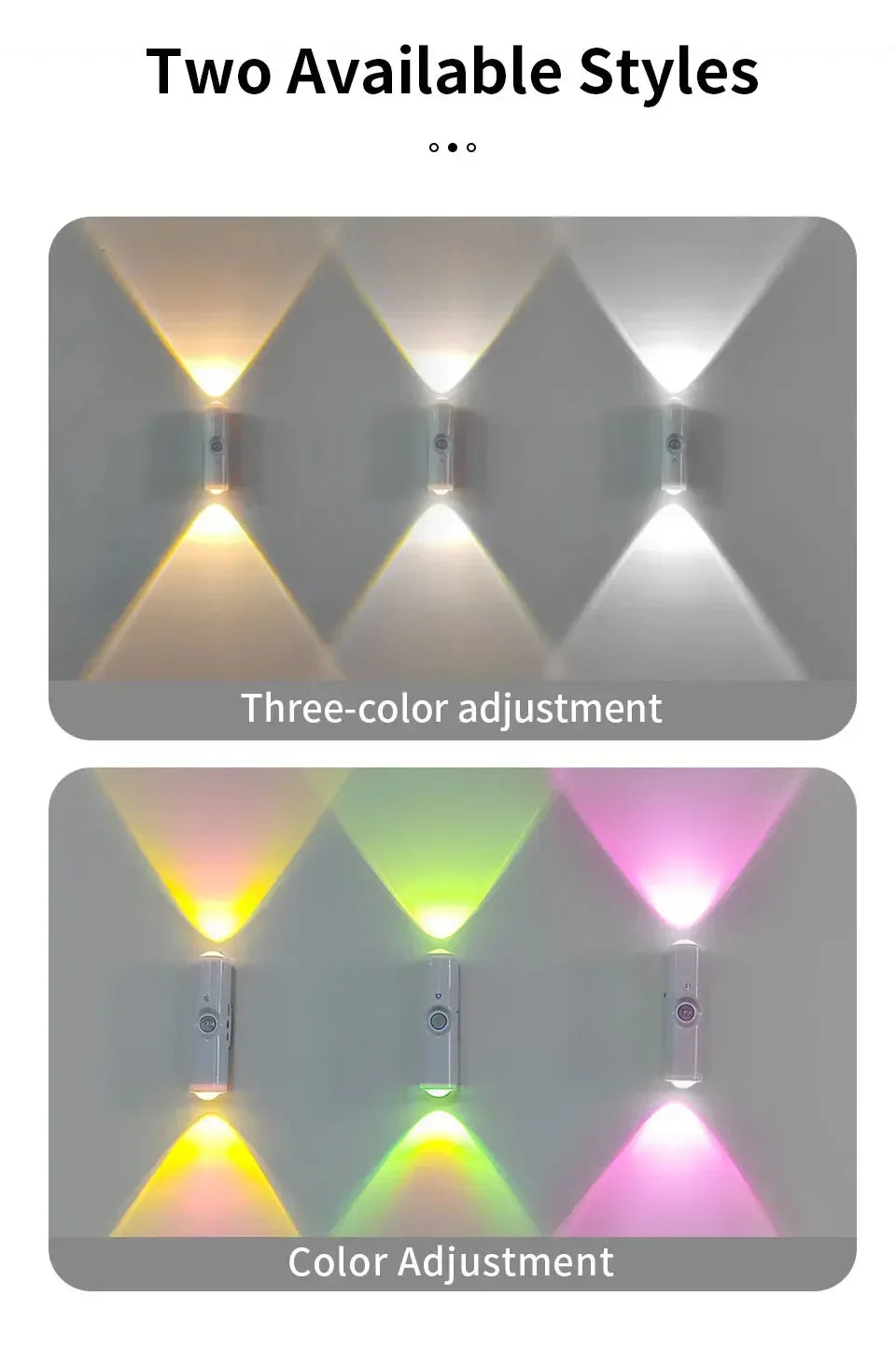Aura Glow Motion Sensor Light, Rechargeable Magnetic LED for Cabinets, Stairs & Hallways