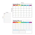 Fridge Sticker Message Board Menu Magnetic Calendar for Fridge Monthly Weekly Planner Calendar Table Dry Erase Whiteboard