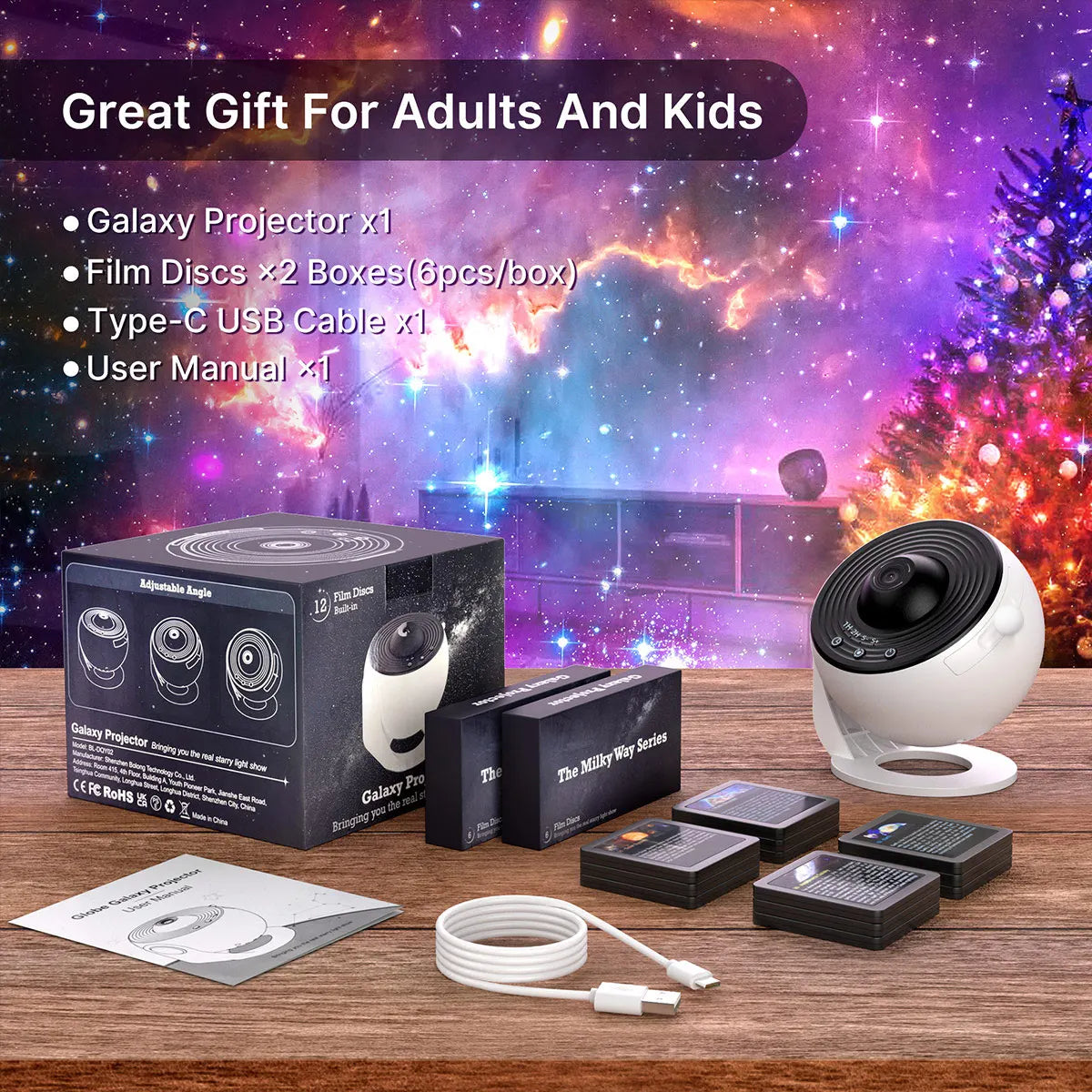 Galaxy Projector - Smiling Homes